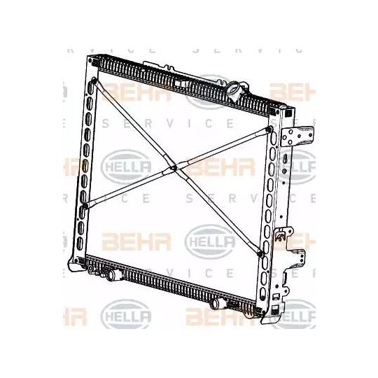 8MK 376 908-021 - Radiator, engine cooling 