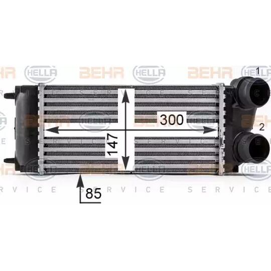 8ML 376 700-514 - Intercooler, charger 