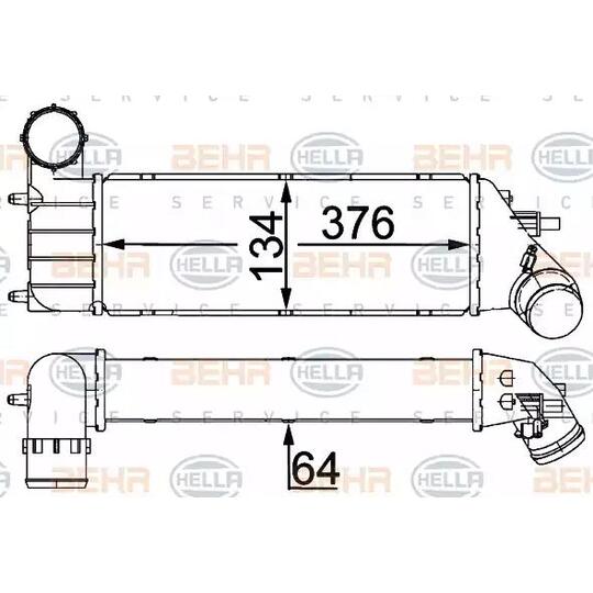 8ML 376 700-714 - Kompressoriõhu radiaator 