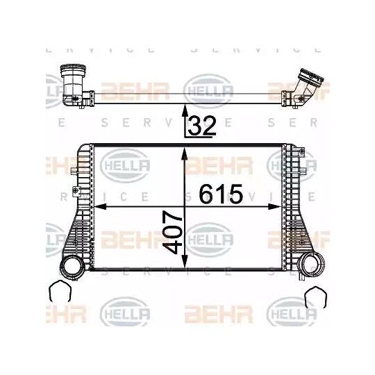 8ML 376 723-544 - Intercooler, charger 