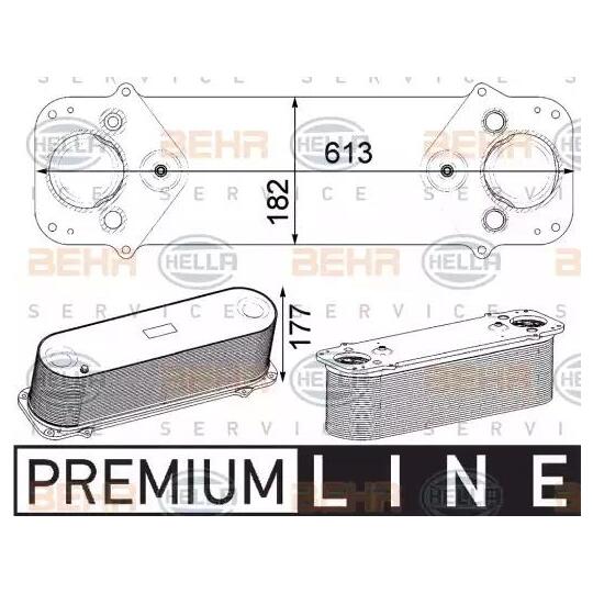 8ML 376 750-501 - Intercooler, charger 