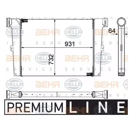 8ML 376 755-451 - Intercooler, charger 