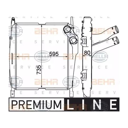 8ML 376 758-161 - Intercooler, charger 