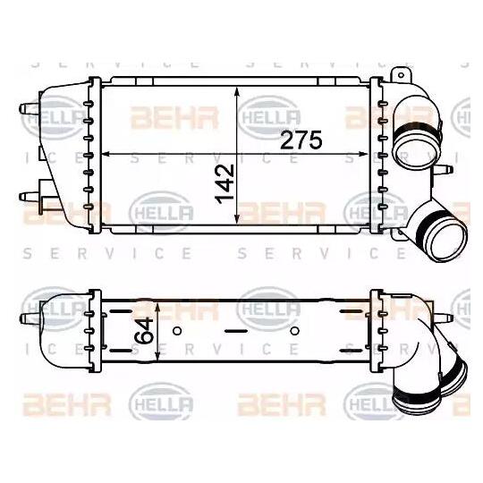 8ML 376 760-714 - Intercooler, charger 