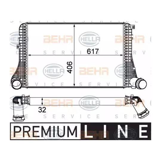 8ML 376 787-621 - Intercooler, charger 