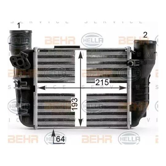 8ML 376 900-371 - Intercooler, charger 