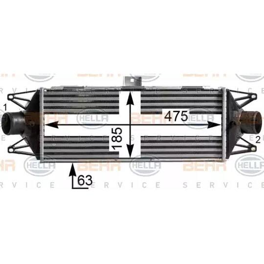 8ML 376 900-444 - Intercooler, charger 