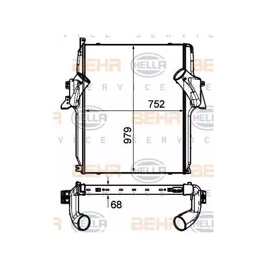 8ML 376 906-351 - Intercooler, charger 