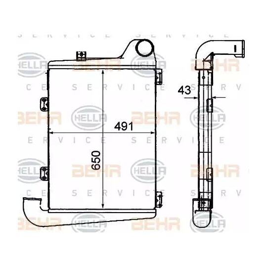 8ML 376 906-361 - Intercooler, charger 