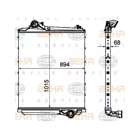 8ML 376 906-371 - Kompressoriõhu radiaator 