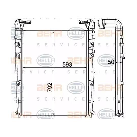 8ML 376 908-051 - Intercooler, charger 