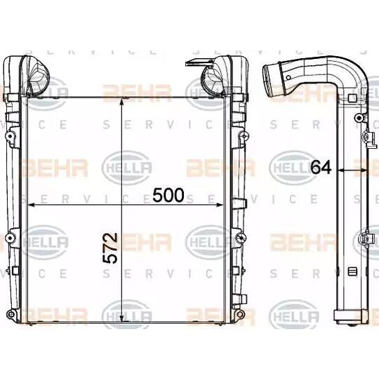 8ML 376 908-071 - Intercooler, charger 