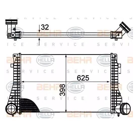 8ML 376 988-004 - Intercooler, charger 