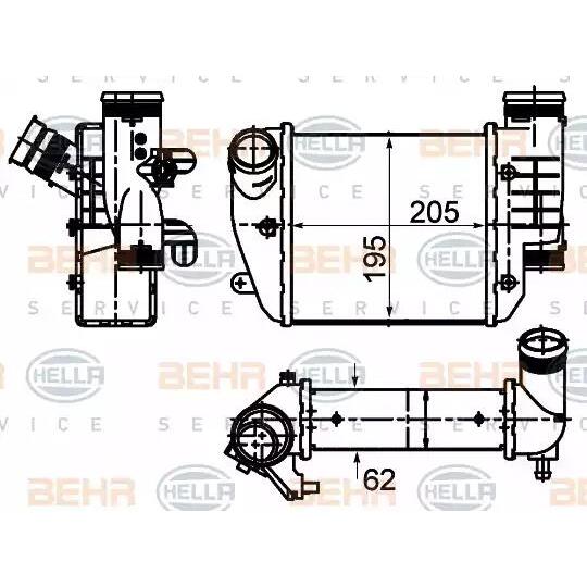 8ML 376 988-024 - Intercooler, charger 