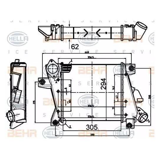 8ML 376 988-344 - Intercooler, charger 