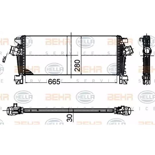 8ML 376 988-354 - Intercooler, charger 