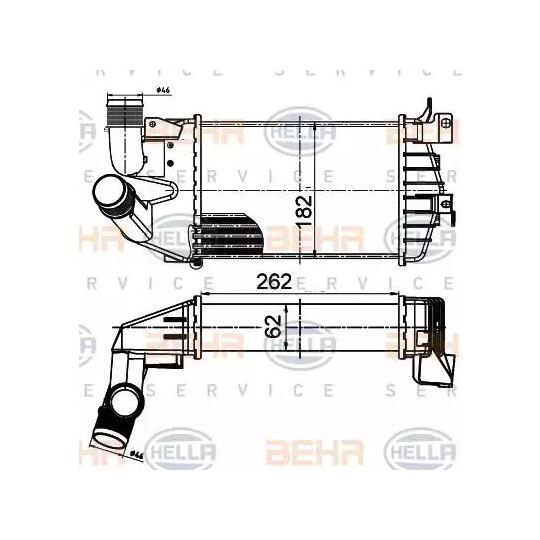 8ML 376 988-364 - Intercooler, charger 