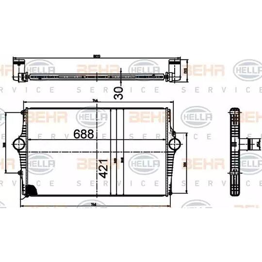 8ML 376 988-514 - Kompressoriõhu radiaator 