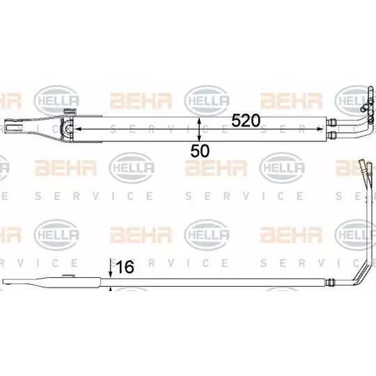 8MO 376 701-611 - Oil Cooler, steering system 