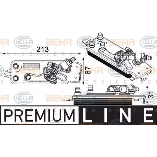 8MO 376 749-001 - Oil Cooler, automatic transmission 