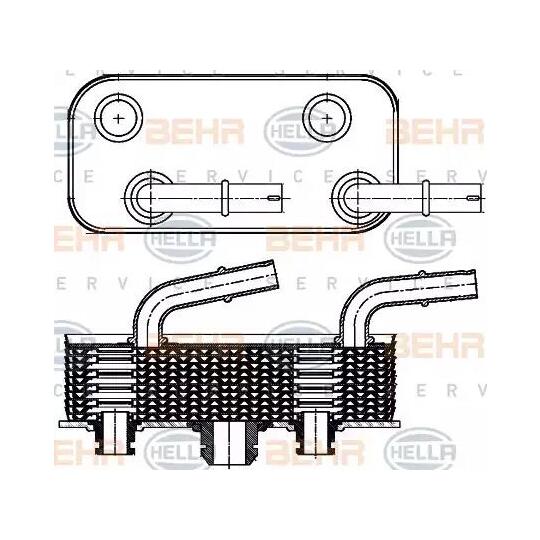 8MO 376 790-791 - Oil Cooler, automatic transmission 