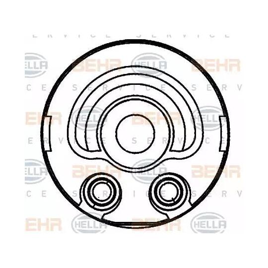 8MO 376 797-131 - Oljekylare, motor 