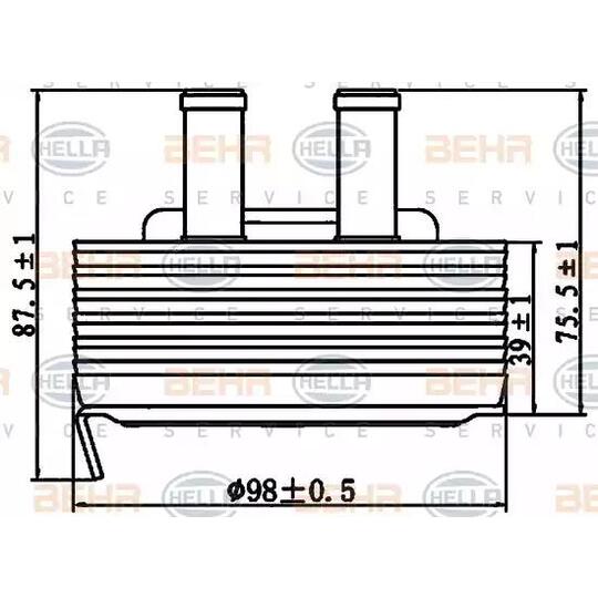 8MO 376 797-131 - Oil Cooler, engine oil 