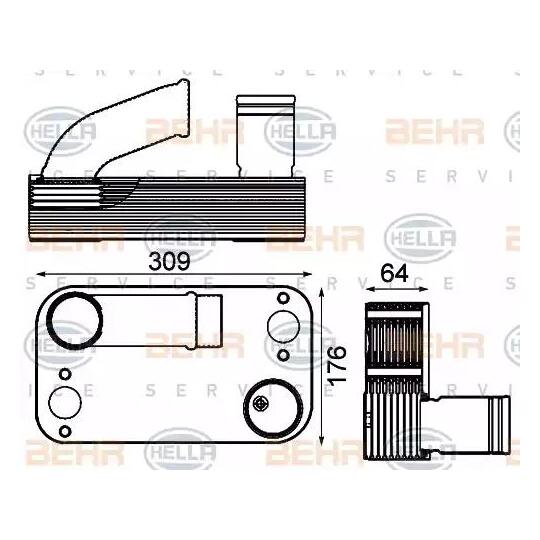 8MO 376 906-411 - Oil Cooler, engine oil 