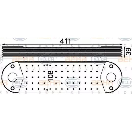 8MO 376 906-431 - Oljekylare, motor 