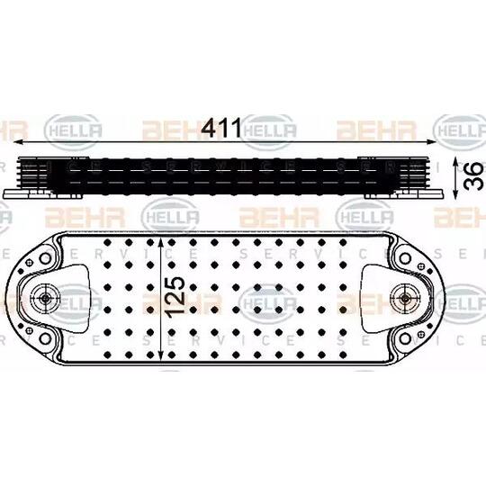 8MO 376 906-451 - Oil Cooler, engine oil 