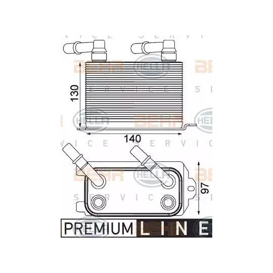 8MO 376 924-211 - Oil Cooler, automatic transmission 