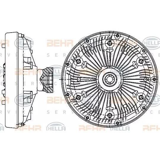 8MV 376 906-551 - Sidur, radiaatoriventilaator 