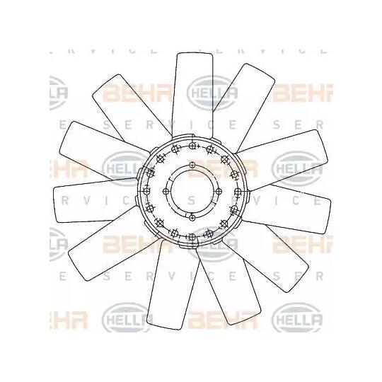 8MV 376 906-581 - Fan Wheel, engine cooling 