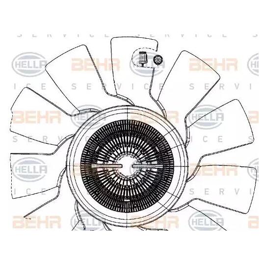 8MV 376 907-041 - Fan, radiator 