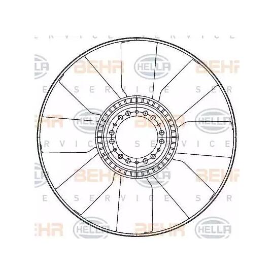 8MV 376 907-211 - Fan Wheel, engine cooling 