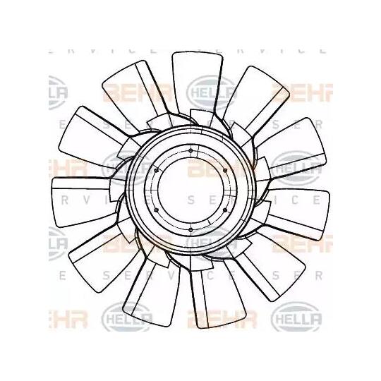 8MV 376 907-301 - Fan Wheel, engine cooling 