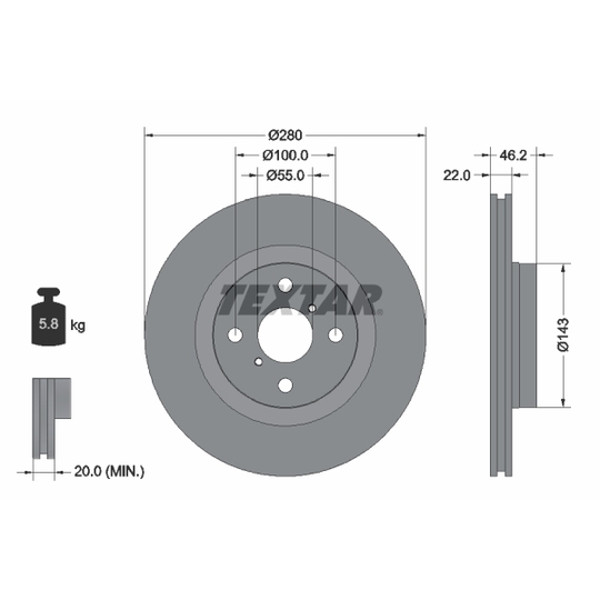 92287603 - Brake Disc 