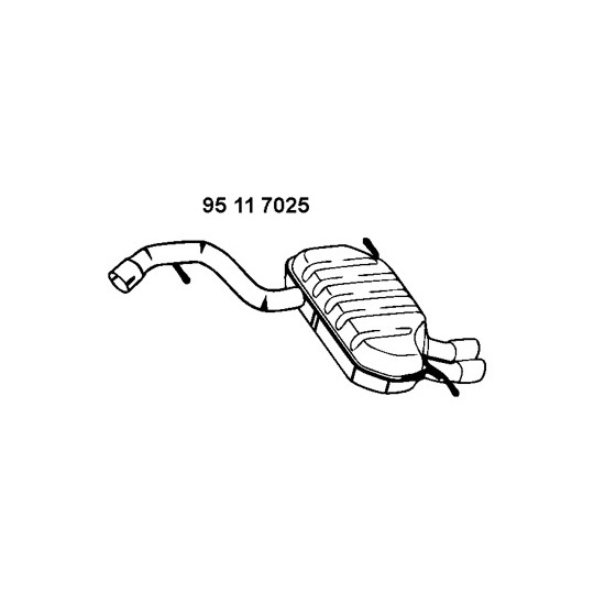 95 11 7025 - End Silencer 