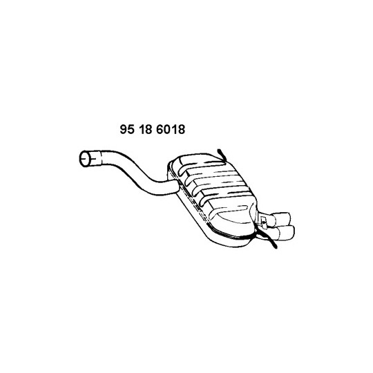 95 18 6018 - Bakre ljuddämpare 