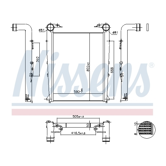 97027 - Intercooler, charger 