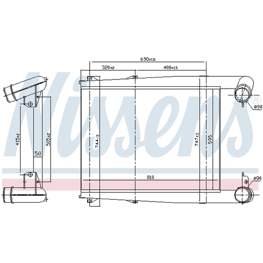 97028 - Intercooler, charger 