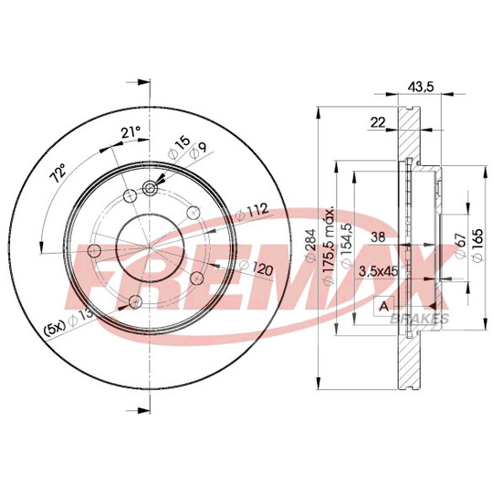 BD-3182 - Brake Disc 