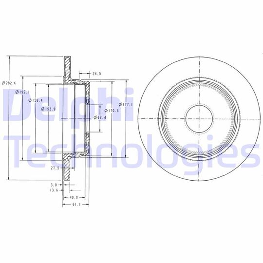 BG2510C - Brake Disc 