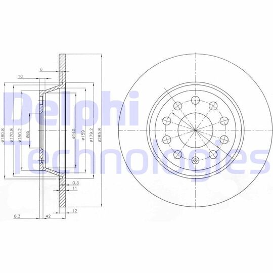 BG3954C - Brake Disc 