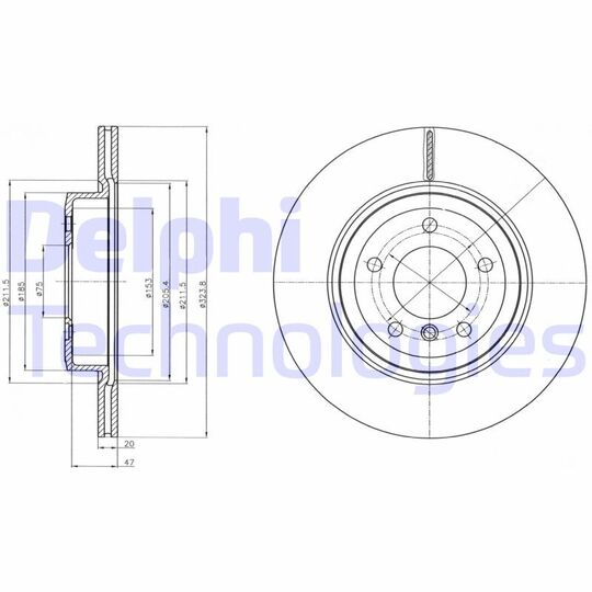 BG4325C - Brake Disc 