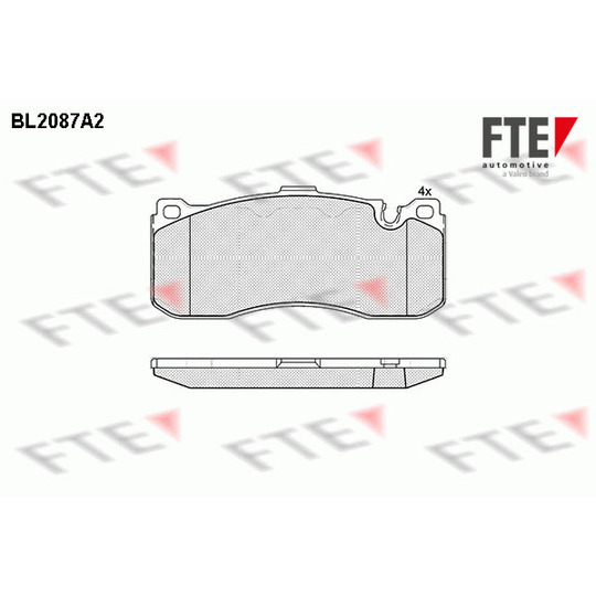 BL2087A2 - Brake Pad Set, disc brake 