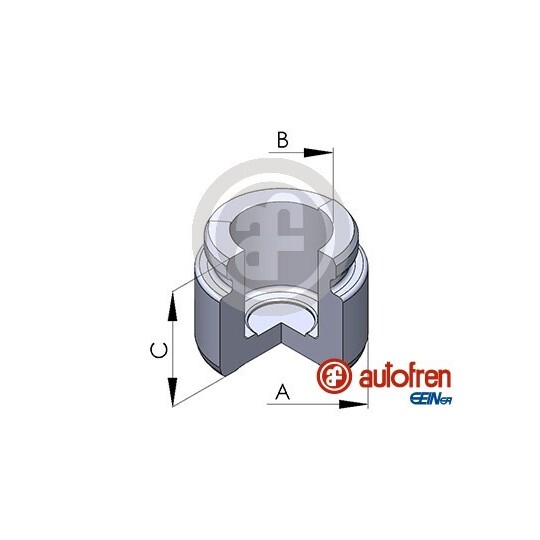 D025672 - Piston, brake caliper 