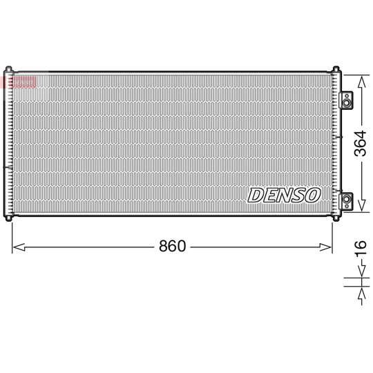 DCN10032 - Kondensor, klimatanläggning 