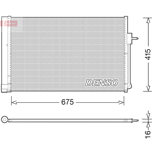 DCN15001 - Condenser, air conditioning 