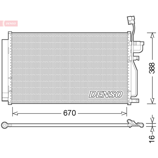 DCN15002 - Condenser, air conditioning 